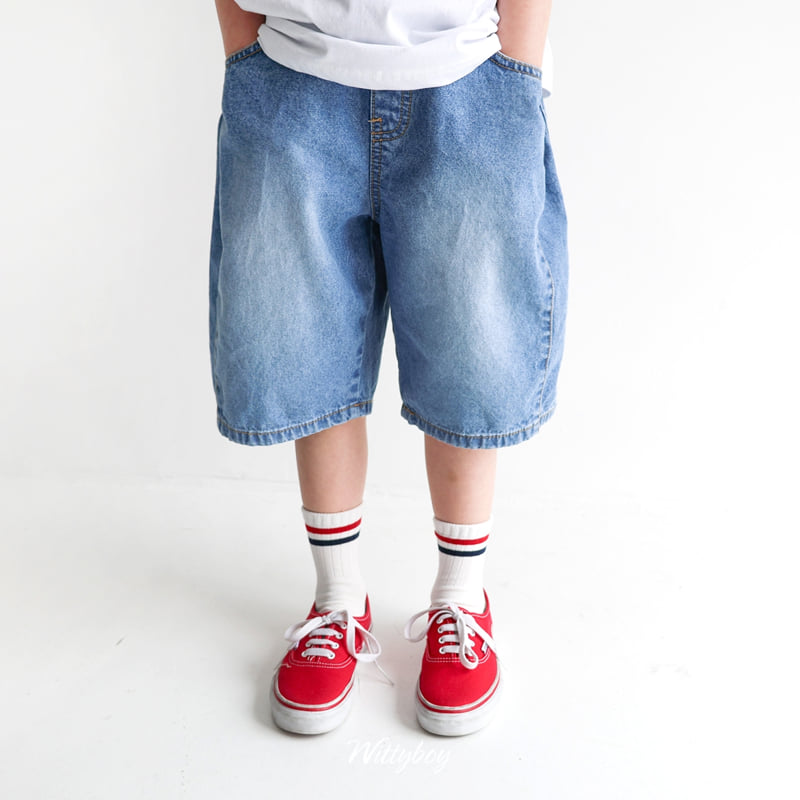 Witty Boy - Korean Children Fashion - #designkidswear - French Wide Denim Pants - 7