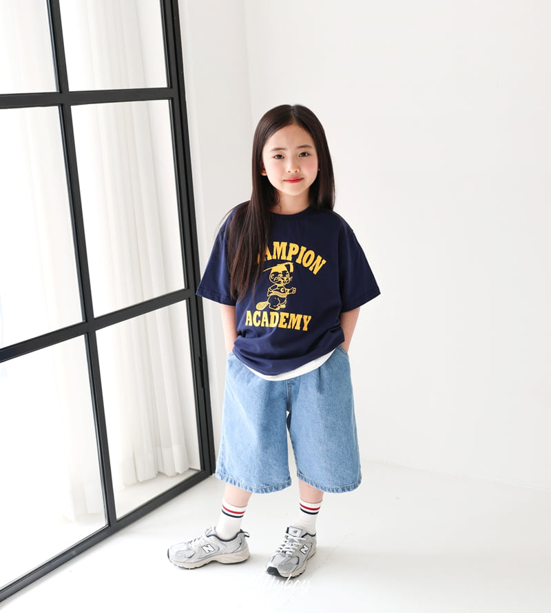 Witty Boy - Korean Children Fashion - #childrensboutique - Original Bermuda Denim Pants - 4