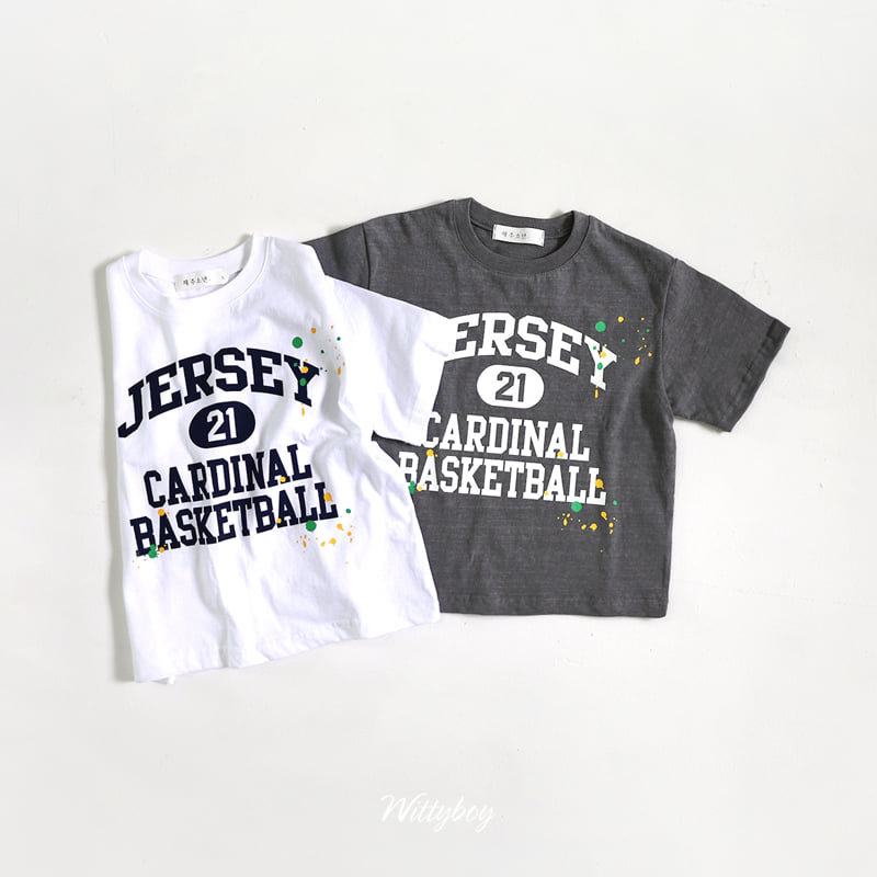 Witty Boy - Korean Children Fashion - #designkidswear - Jersey Painting Tee