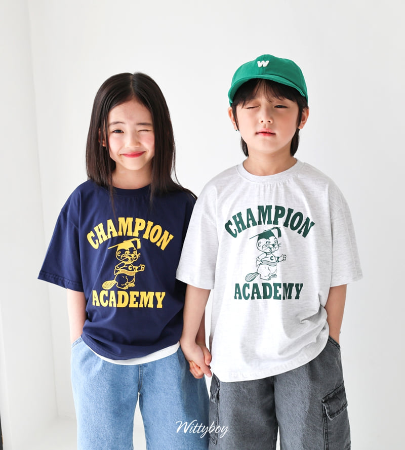 Witty Boy - Korean Children Fashion - #designkidswear - Academy Tee - 10