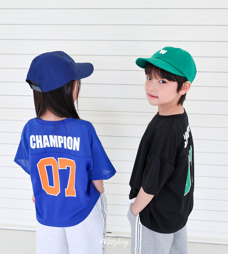 Witty Boy - Korean Children Fashion - #designkidswear - Champion Mesh Tee - 9