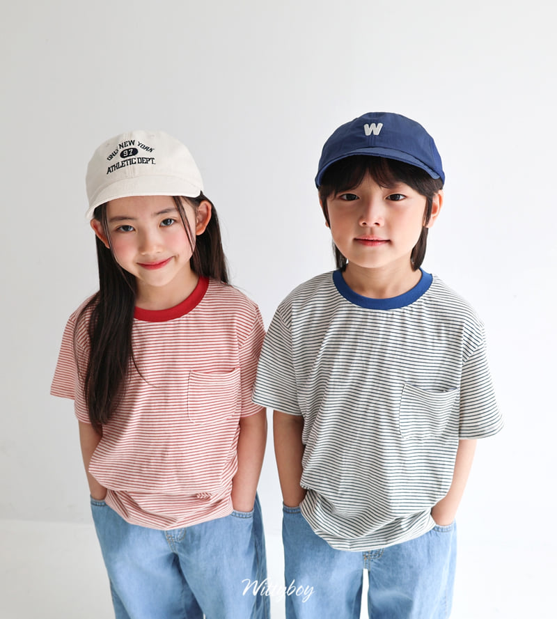 Witty Boy - Korean Children Fashion - #designkidswear - Kitsch Stripe Tee - 8