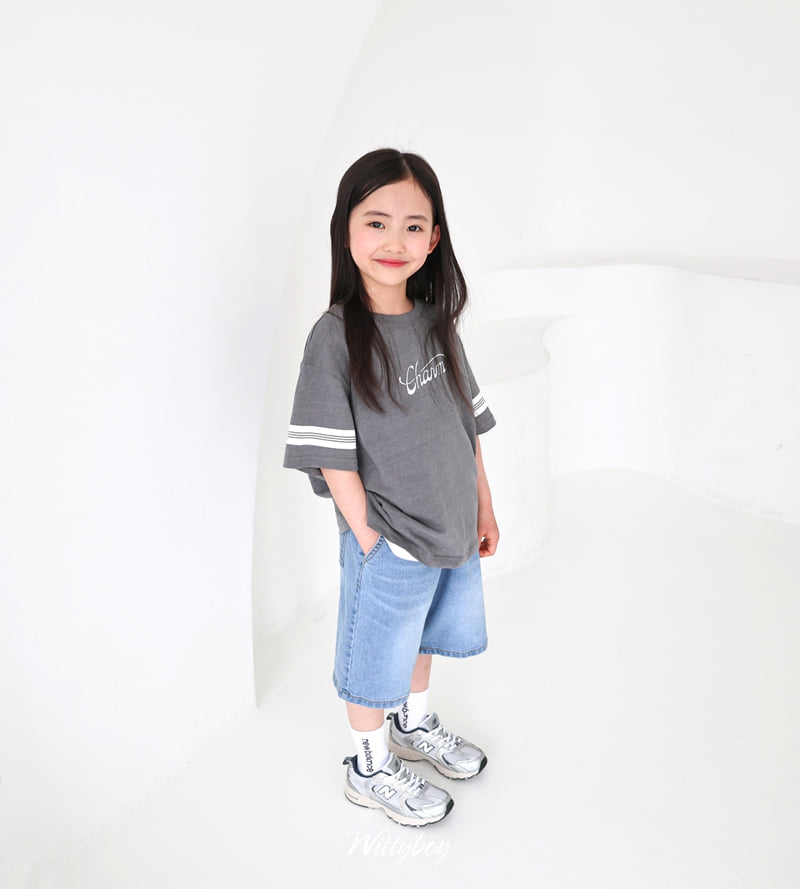 Witty Boy - Korean Children Fashion - #discoveringself - Signature Summer Denim Pants - 9