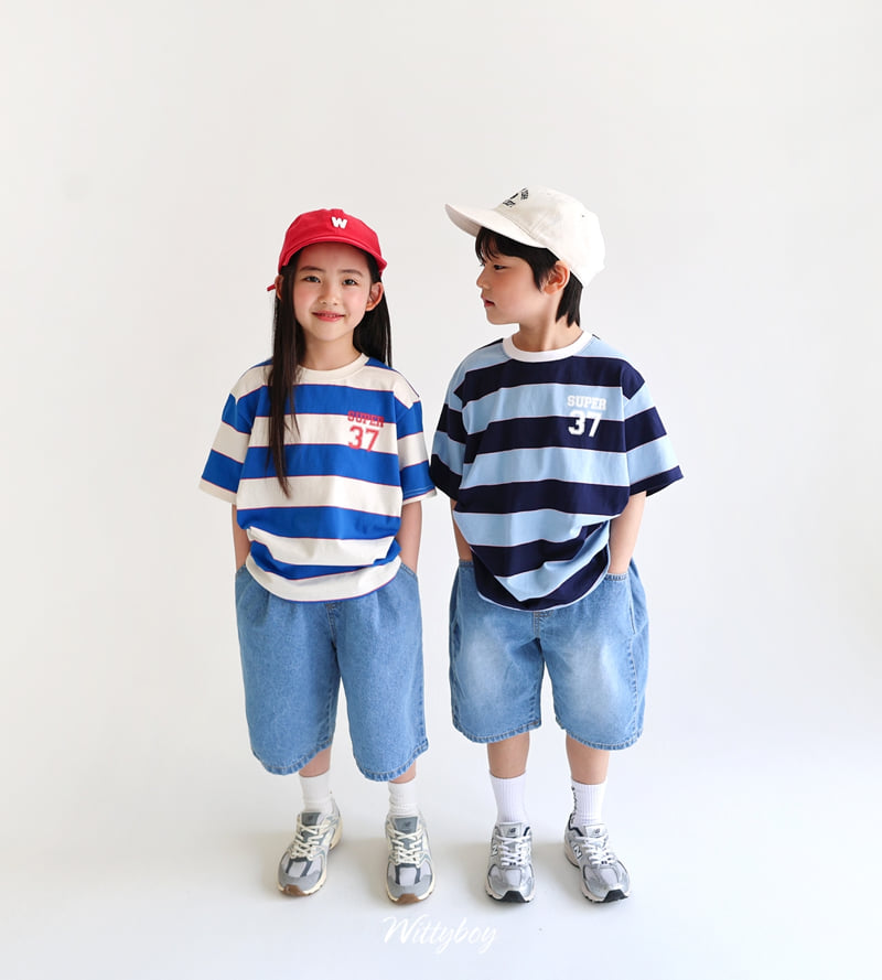 Witty Boy - Korean Children Fashion - #fashionkids - Super Stripe Tee - 3