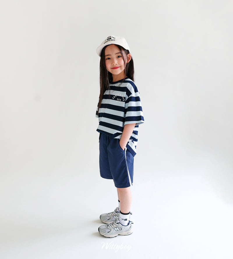 Witty Boy - Korean Children Fashion - #fashionkids - Sporty Double Line Pants - 11