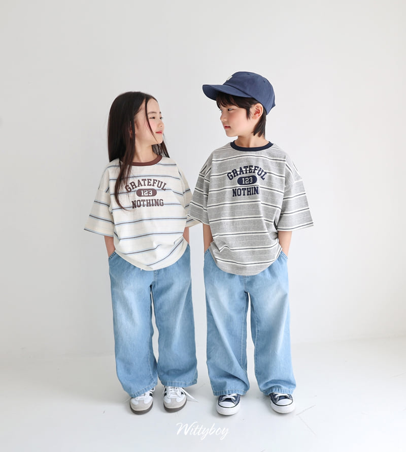 Witty Boy - Korean Children Fashion - #kidsshorts - Grateful Tee - 3