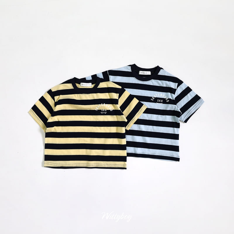 Witty Boy - Korean Children Fashion - #kidsshorts - Skate Tee