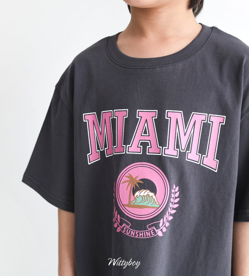 Witty Boy - Korean Children Fashion - #kidsshorts - Miami Tee - 8