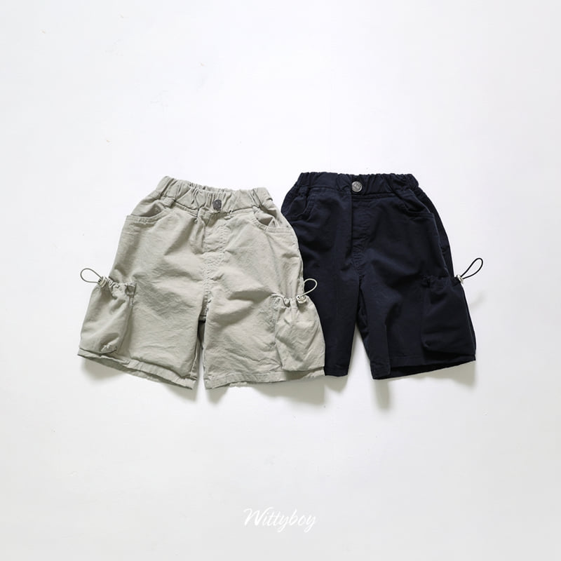 Witty Boy - Korean Children Fashion - #kidsshorts - String Cargo Pants