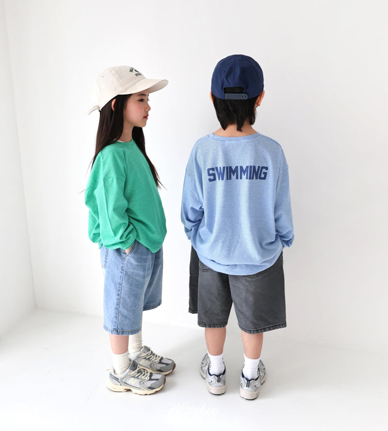 Witty Boy - Korean Children Fashion - #kidsstore - Signature Summer Denim Pants - 12