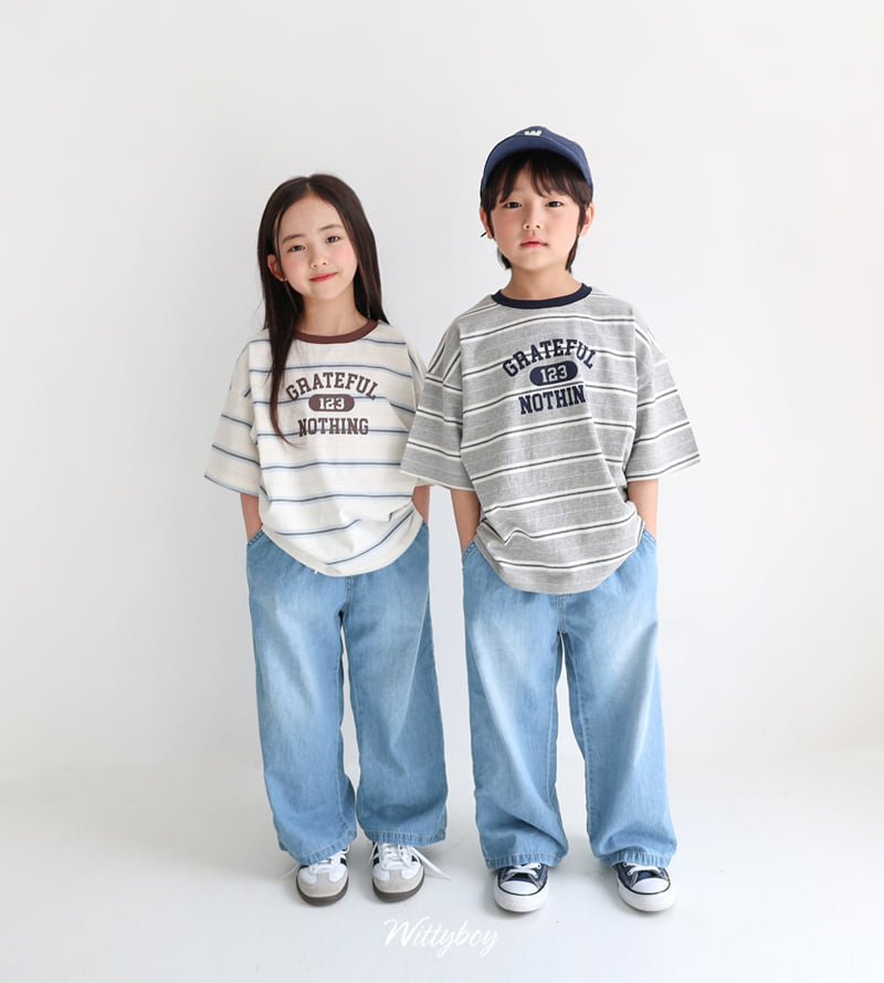 Witty Boy - Korean Children Fashion - #kidsshorts - Grateful Tee - 4
