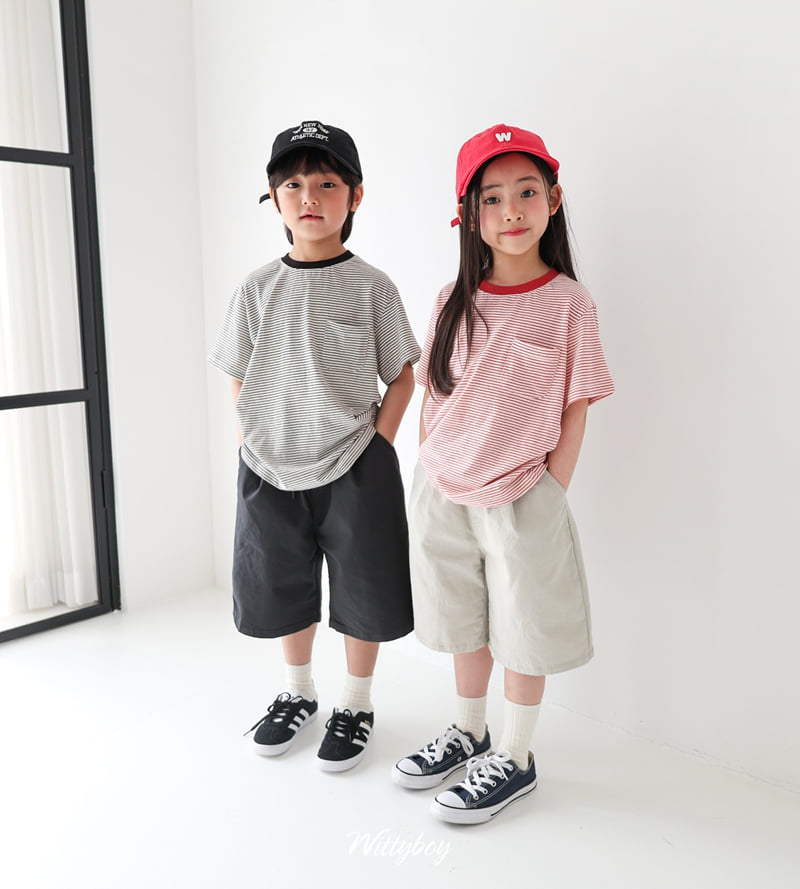 Witty Boy - Korean Children Fashion - #kidsstore - Kitsch Stripe Tee - 12