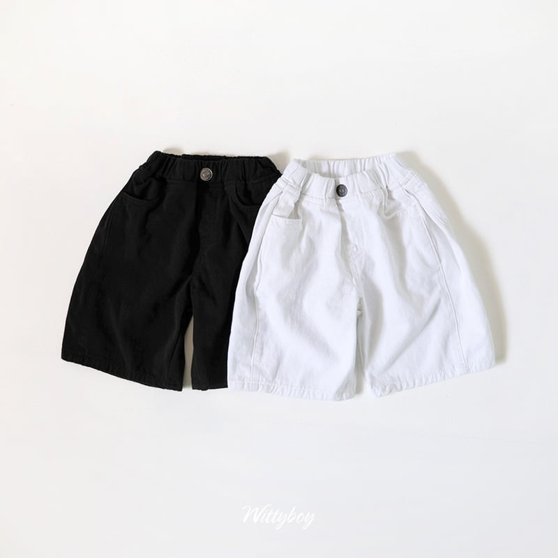 Witty Boy - Korean Children Fashion - #kidsstore - Evian Cotton Bermuda Pants