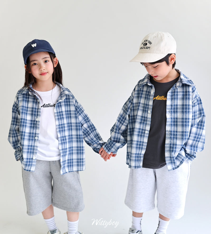 Witty Boy - Korean Children Fashion - #littlefashionista - Holiday Check Shirt - 12