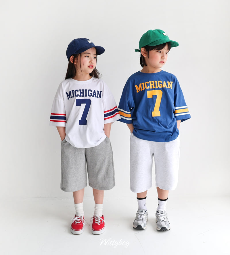 Witty Boy - Korean Children Fashion - #littlefashionista - Michigan Tee - 7
