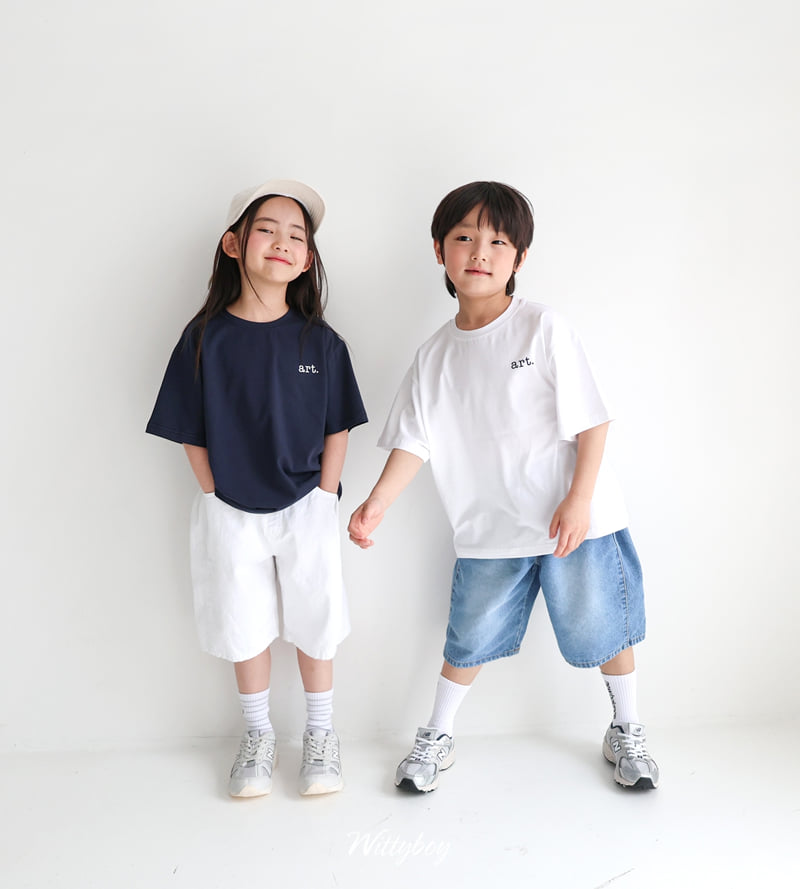 Witty Boy - Korean Children Fashion - #littlefashionista - Mini Art Tee - 6