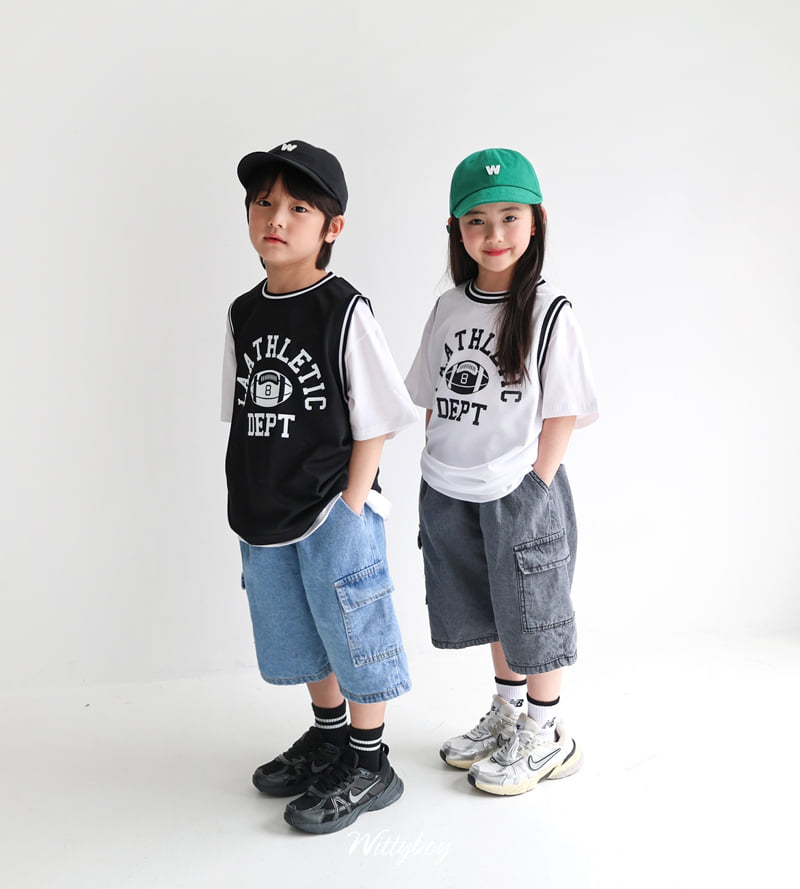 Witty Boy - Korean Children Fashion - #magicofchildhood - Bermuda Cargo Denim Pants - 5