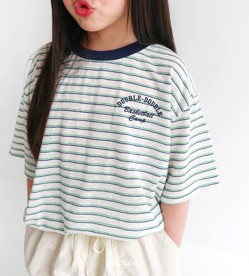 Witty Boy - Korean Children Fashion - #magicofchildhood - Double Stripe Tee - 8