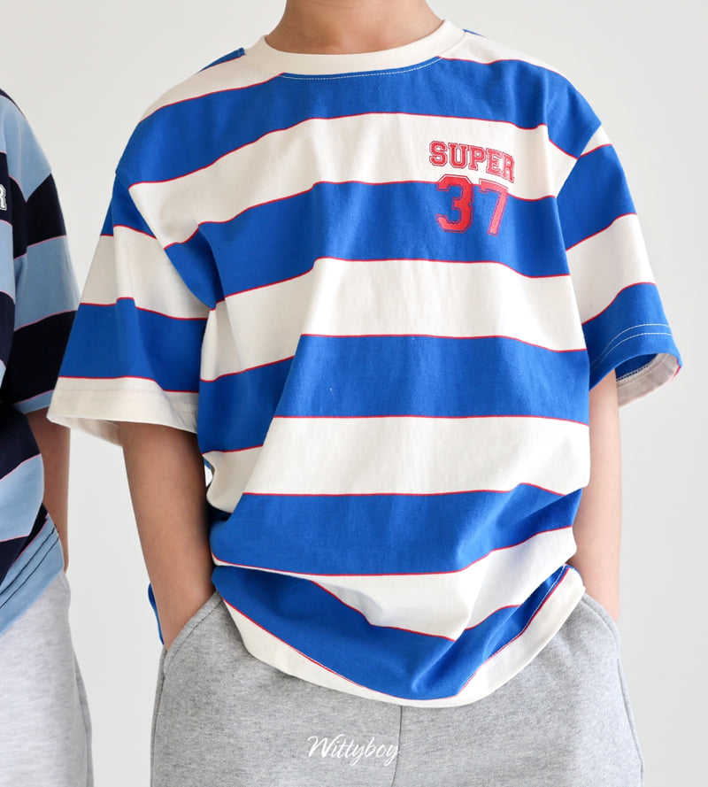 Witty Boy - Korean Children Fashion - #minifashionista - Super Stripe Tee - 10