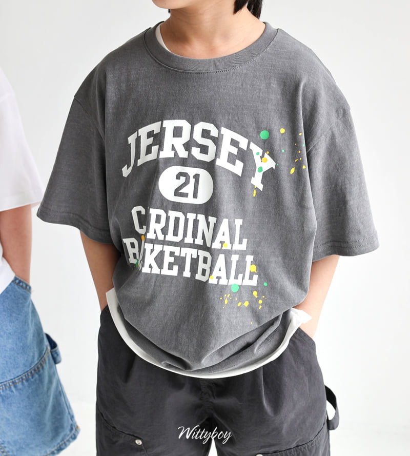 Witty Boy - Korean Children Fashion - #minifashionista - Jersey Painting Tee - 10