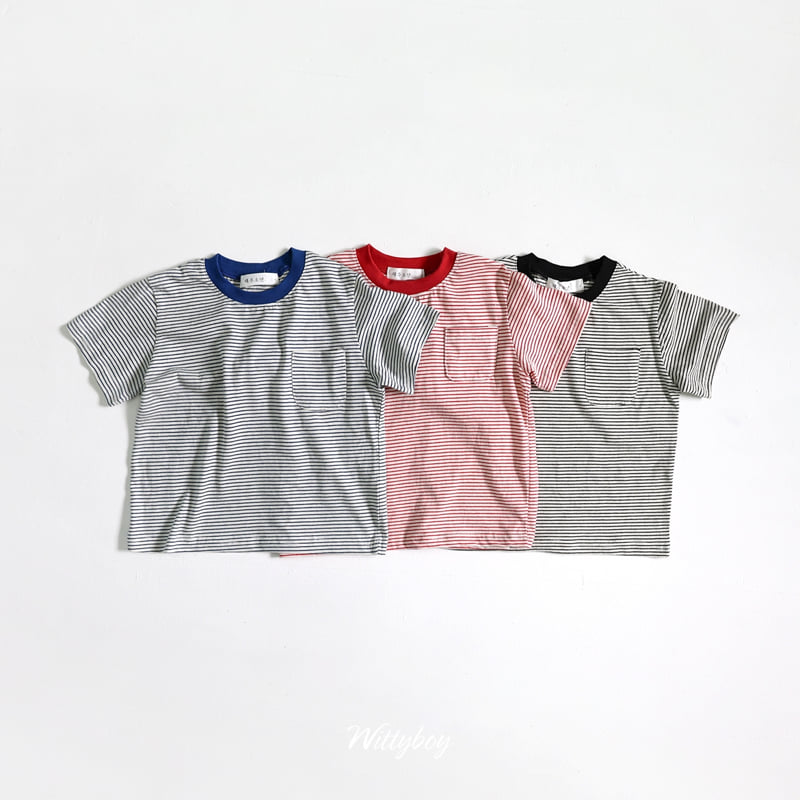 Witty Boy - Korean Children Fashion - #minifashionista - Kitsch Stripe Tee