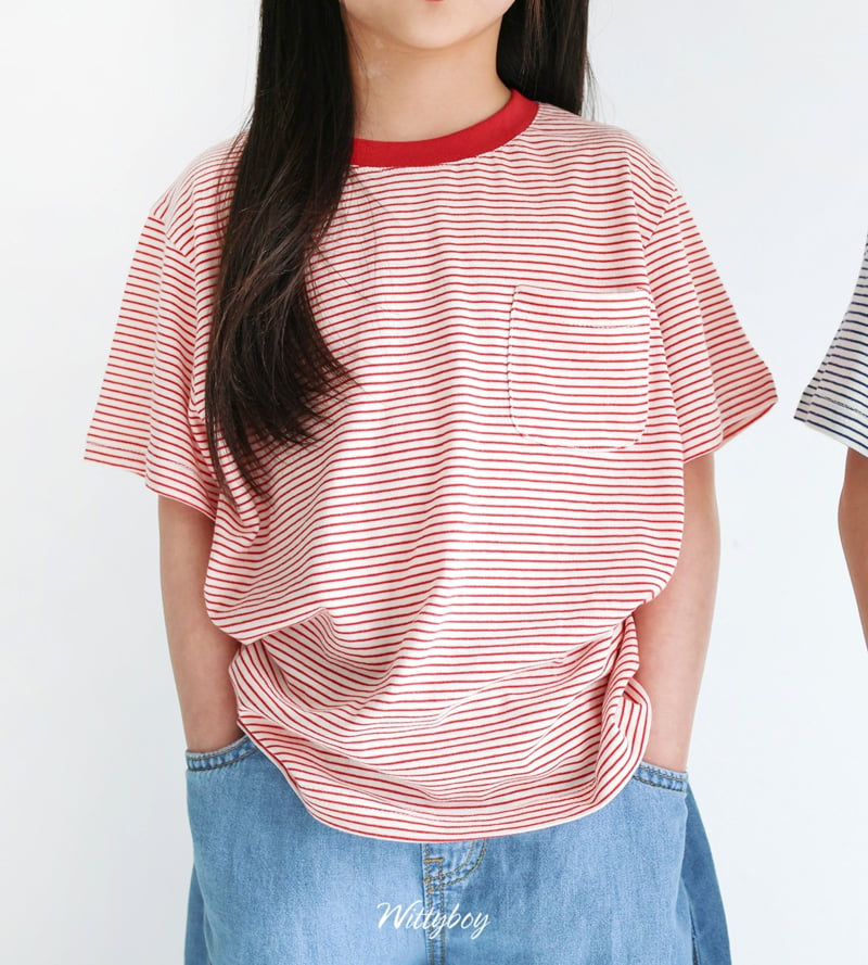 Witty Boy - Korean Children Fashion - #stylishchildhood - Kitsch Stripe Tee - 5