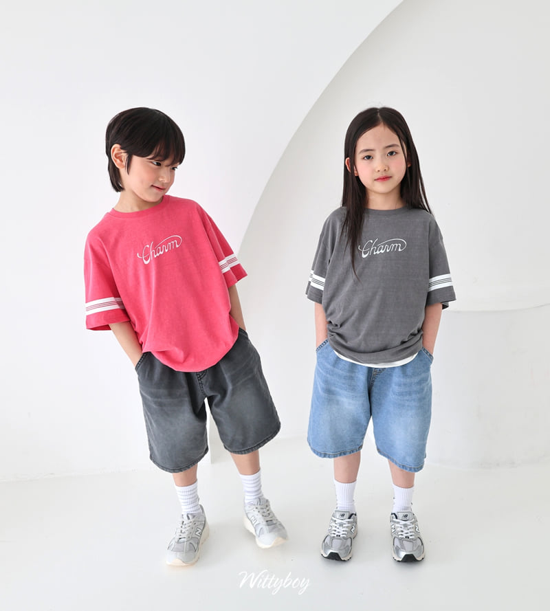 Witty Boy - Korean Children Fashion - #todddlerfashion - Signature Summer Denim Pants - 3