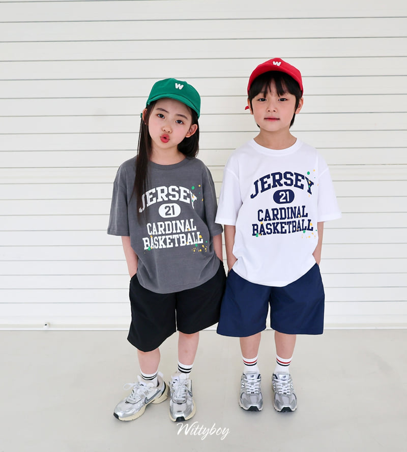 Witty Boy - Korean Children Fashion - #todddlerfashion - Jersey Painting Tee - 12