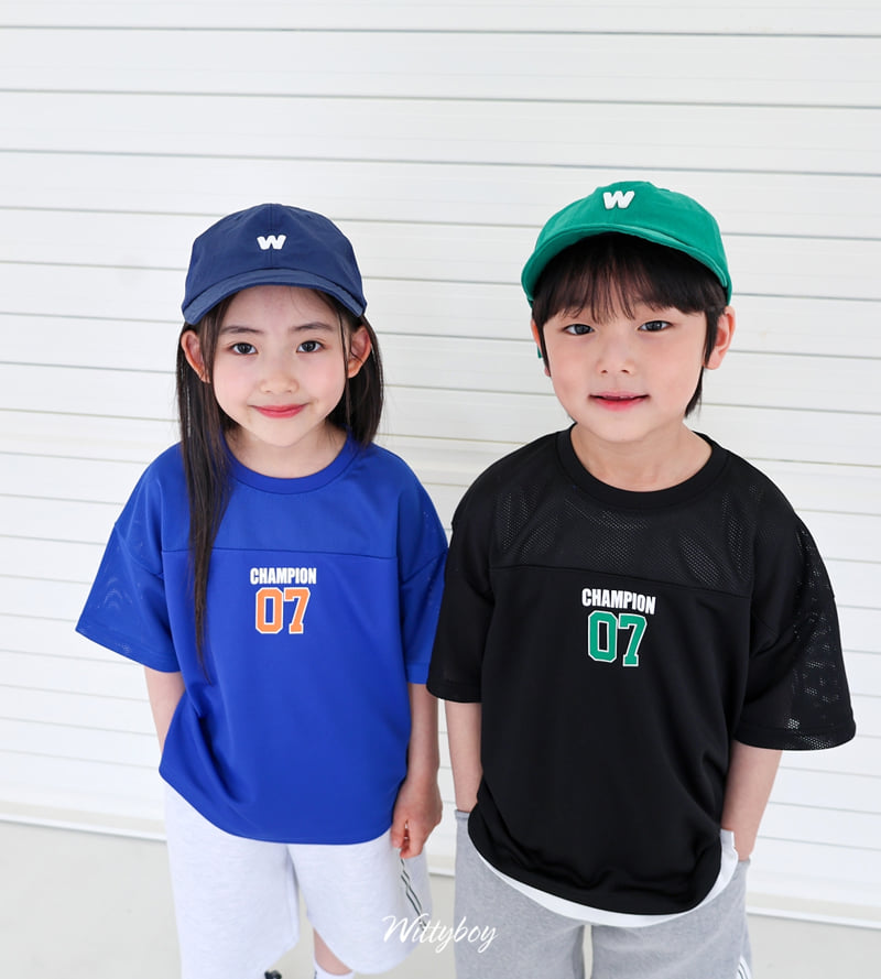 Witty Boy - Korean Children Fashion - #prettylittlegirls - Champion Mesh Tee - 4