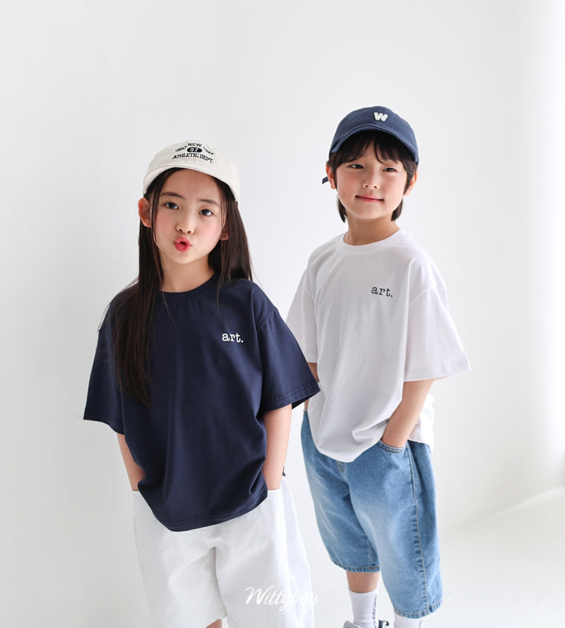 Witty Boy - Korean Children Fashion - #todddlerfashion - Mini Art Tee - 10