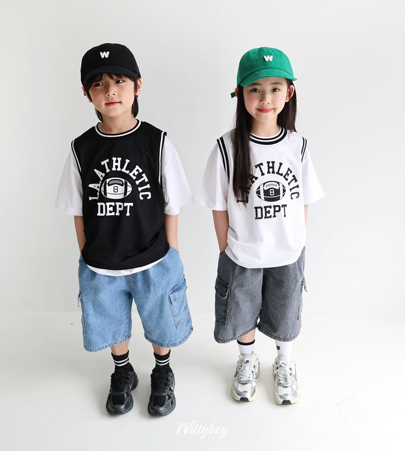Witty Boy - Korean Children Fashion - #toddlerclothing - Bermuda Cargo Denim Pants - 9
