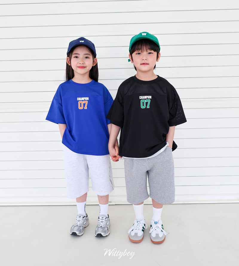 Witty Boy - Korean Children Fashion - #toddlerclothing - Champion Mesh Tee - 5