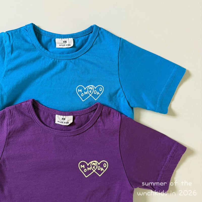 Wnch Kids - Korean Children Fashion - #kidsshorts - Double Heart Tee - 5