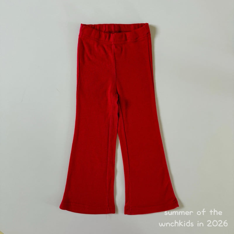 Wnch Kids - Korean Children Fashion - #minifashionista - Eyelet Bootcut Pants - 10