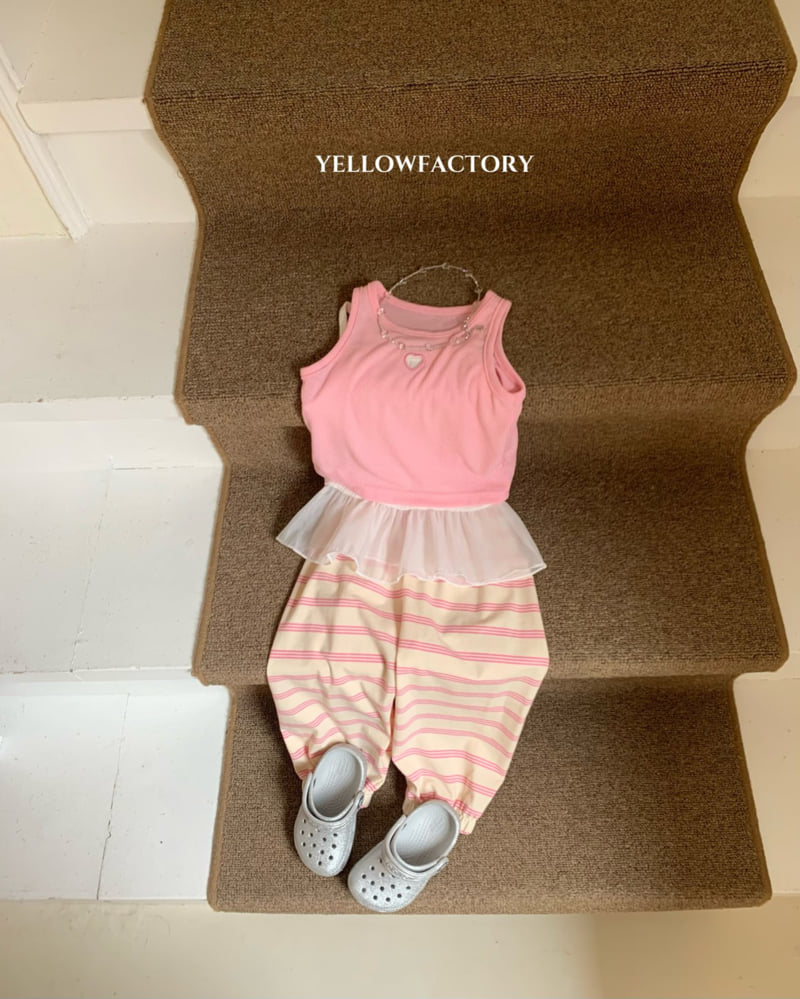 Yellow Factory - Korean Baby Fashion - #babyclothing - Heart Zoom Sleeveless - 6