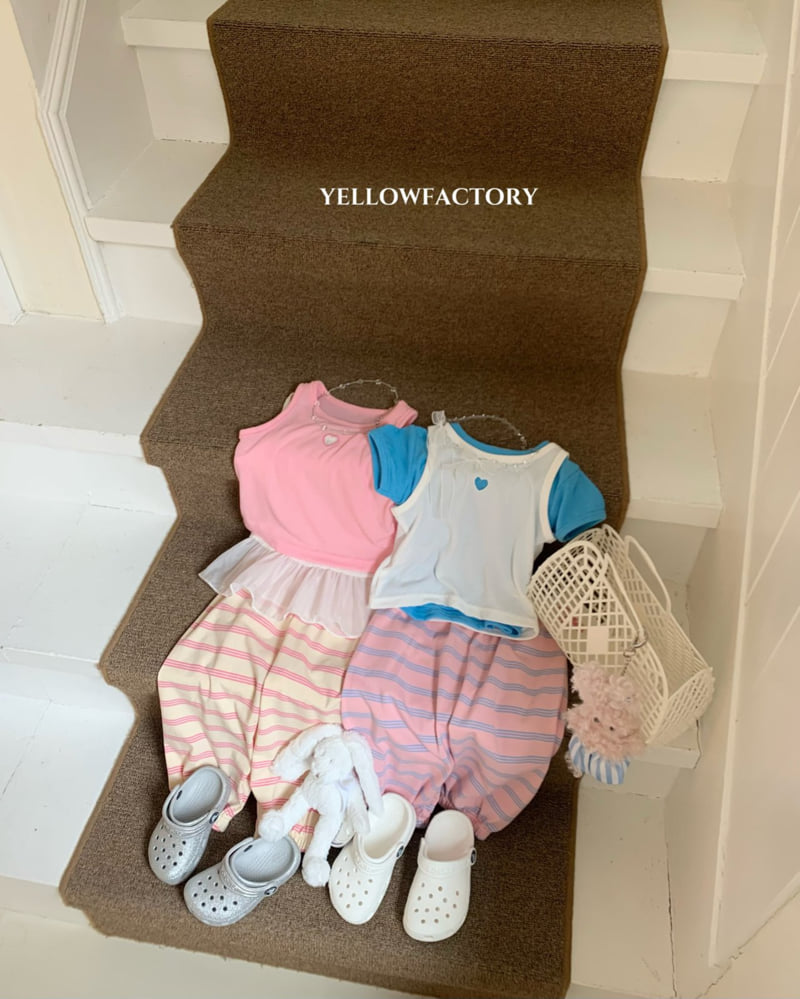 Yellow Factory - Korean Baby Fashion - #babygirlfashion - Heart Zoom Sleeveless - 9
