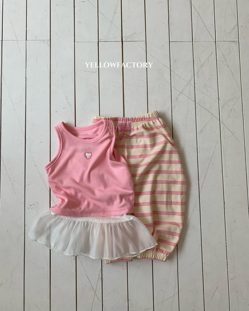 Yellow Factory - Korean Baby Fashion - #babyootd - Heart Zoom Sleeveless - 12