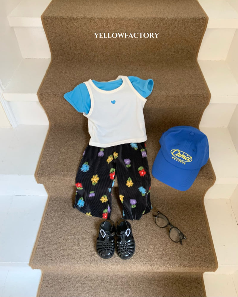 Yellow Factory - Korean Baby Fashion - #onlinebabyboutique - Heart Zoom Sleeveless