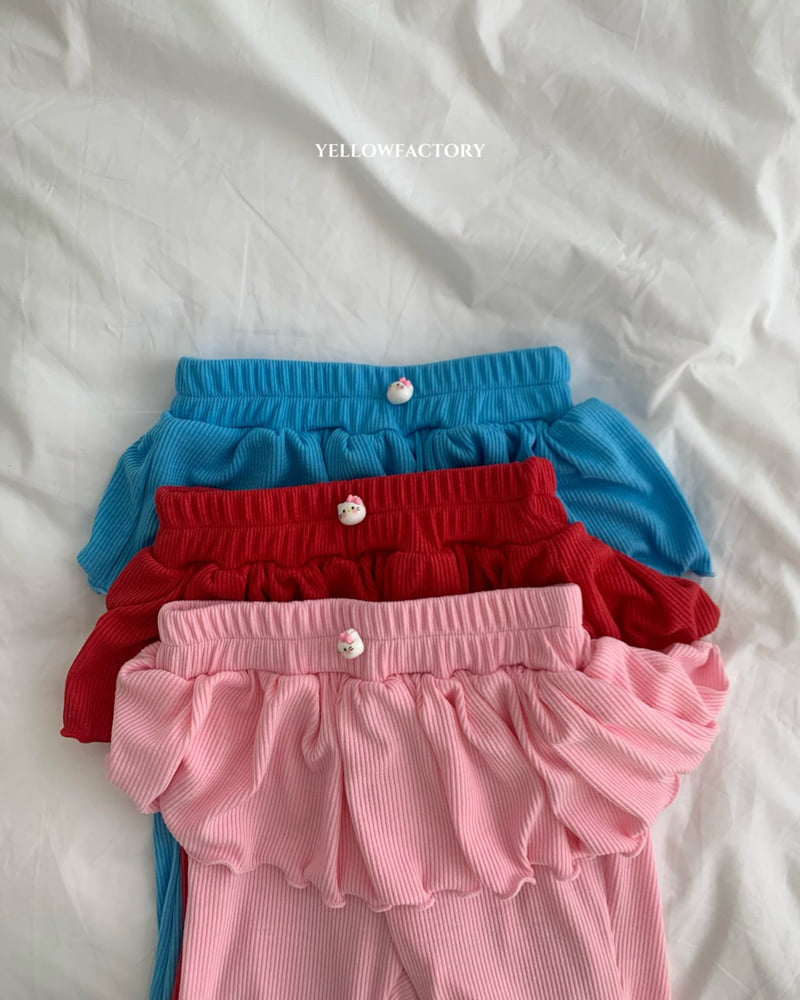 Yellow Factory - Korean Children Fashion - #kidsshorts - Holy Chew Cropped Pants - 6