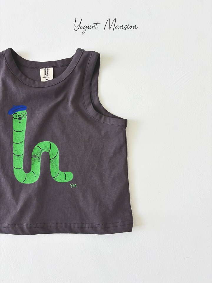 Yogurt Mansion - Korean Children Fashion - #childrensboutique - Wiggly Sleeveless Top - 3