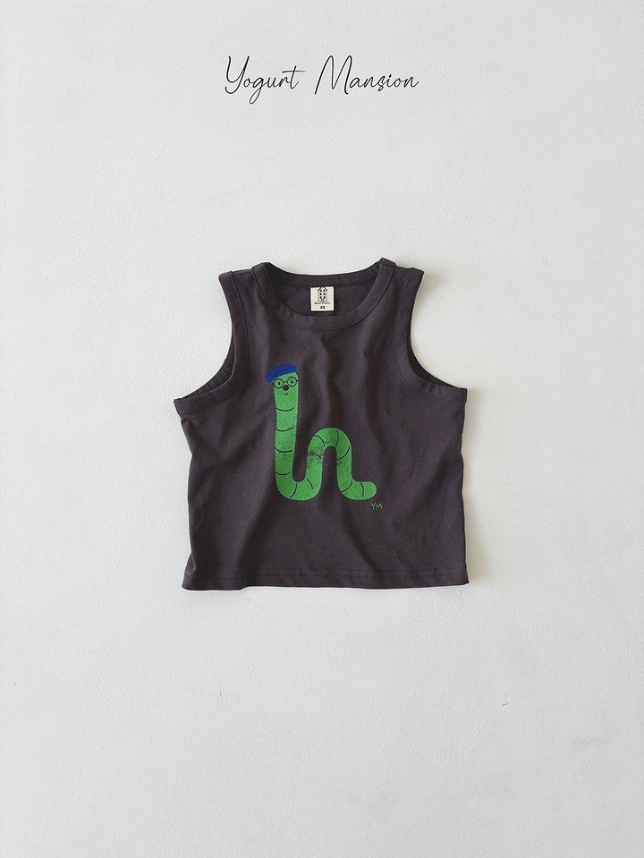 Yogurt Mansion - Korean Children Fashion - #childrensboutique - Wiggly Sleeveless Top - 4