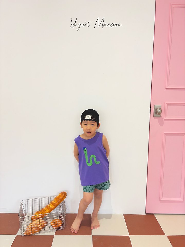 Yogurt Mansion - Korean Children Fashion - #kidsstore - Wiggly Sleeveless Top - 8