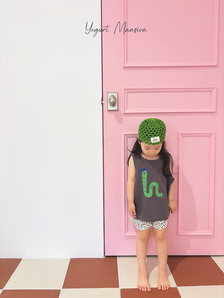 Yogurt Mansion - Korean Children Fashion - #magicofchildhood - Wiggly Sleeveless Top - 12