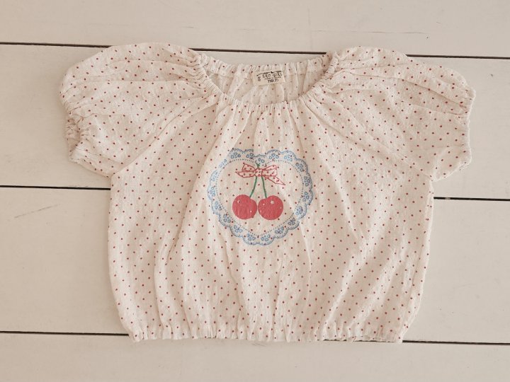 e.ru - Korean Children Fashion - #littlefashionista - Cherry Blouse - 4