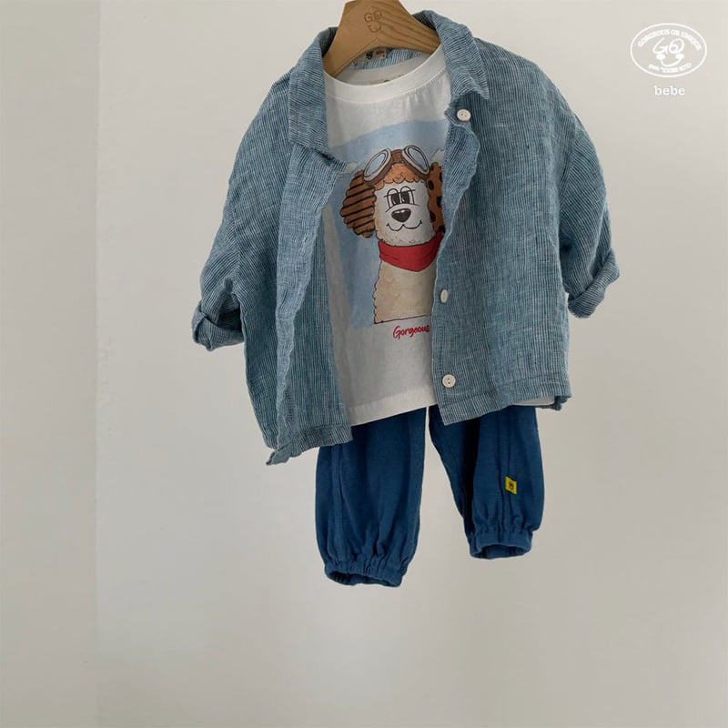 go;u - Korean Baby Fashion - #babyboutique - Bebe Pilot Tee - 5