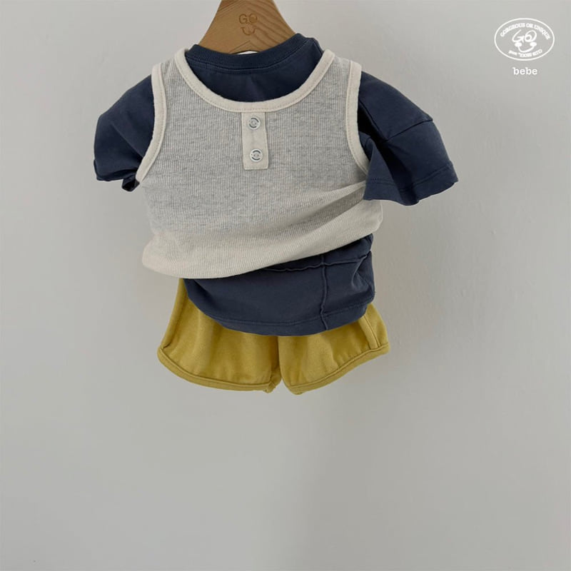 go;u - Korean Baby Fashion - #babyboutique - Bebe Crew Half Pants - 3