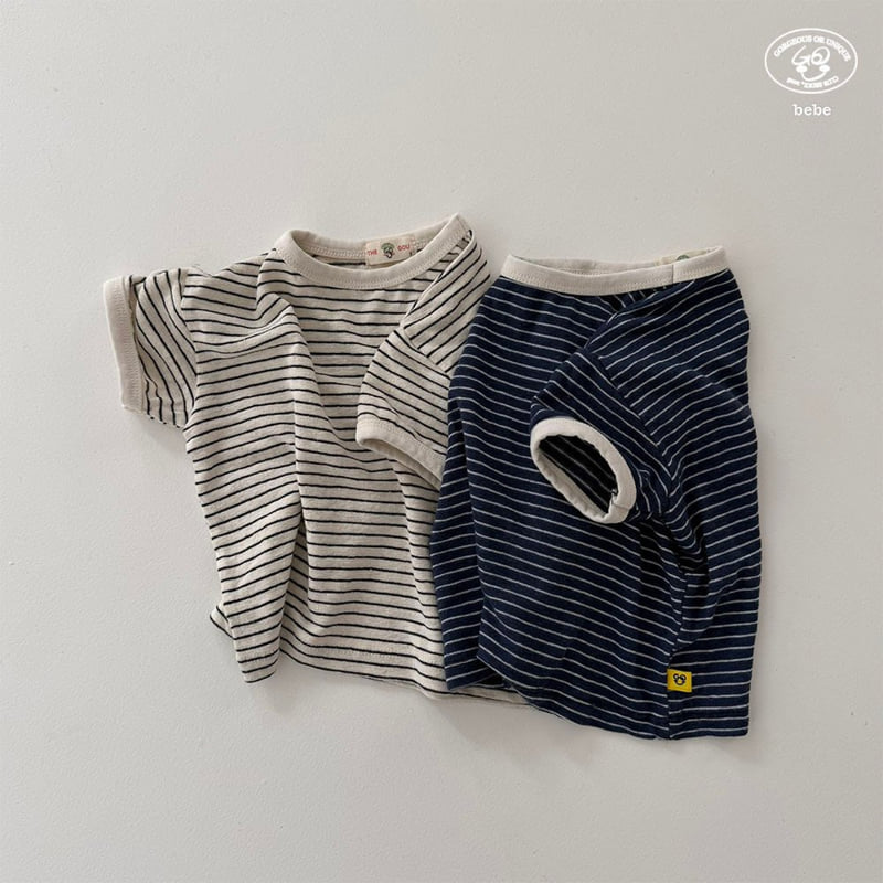 go;u - Korean Baby Fashion - #babyboutique - Bebe Marine Tee