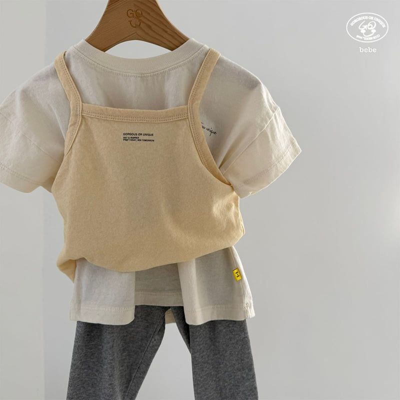 go;u - Korean Baby Fashion - #babyboutiqueclothing - Bebe Strap Sleeveless - 7