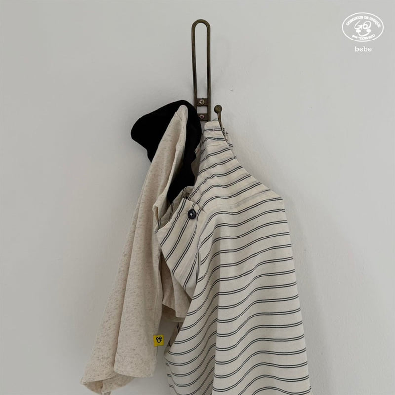 go;u - Korean Baby Fashion - #babyboutiqueclothing - Bebe Black Tee - 8