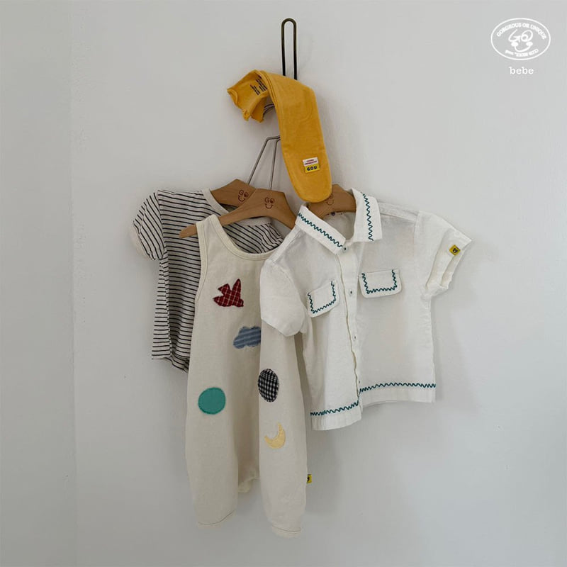 go;u - Korean Baby Fashion - #babyboutiqueclothing - Bebe Wave Shirt - 3